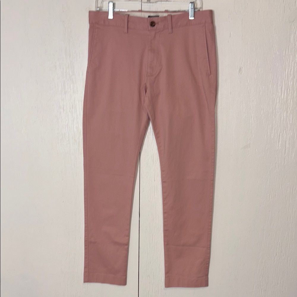 J.Crew Flex Men's Pink Pants with 4 pockets straight leg size 30/30.